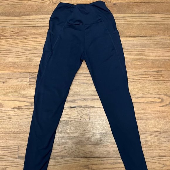 Gymshark  Training Graphic Leggings- Navy - Size XS - Picture 2 of 11